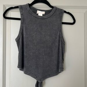 Tie back crop top